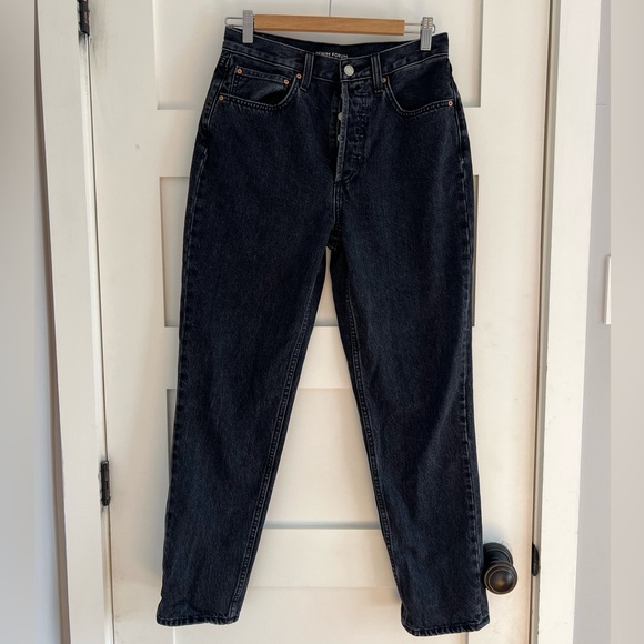 Denim Forum The '90s Boyfriend High Rise Tapered 30L size 27 - Picture 8 of 15